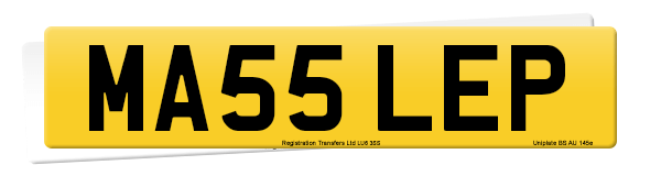 Registration number MA55 LEP